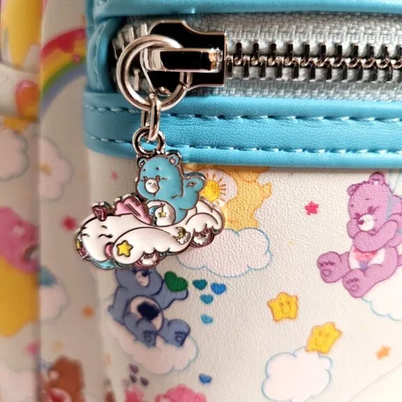 Loungefly Care Bears Mini Backpack 40th Anniversary All Over Pattern Bag - Picture 5 of 11